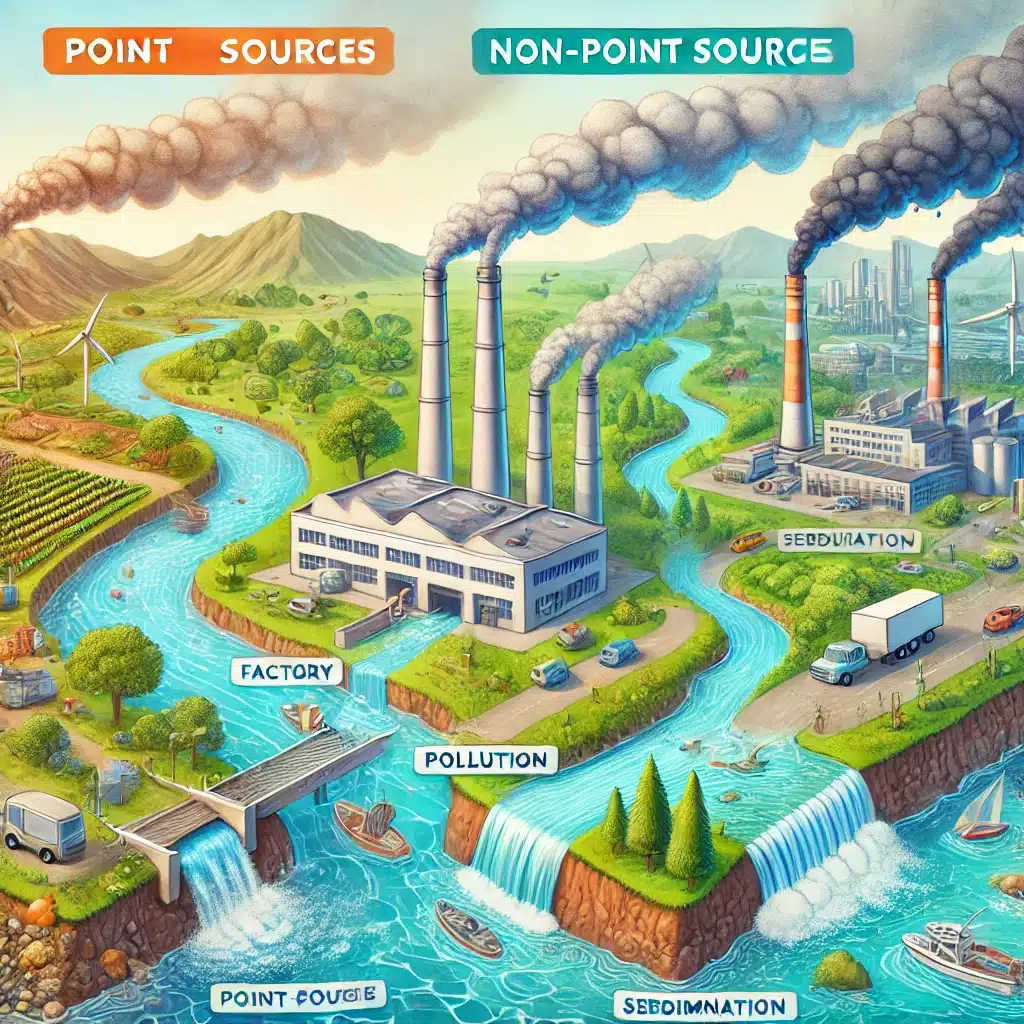 Point and Non-Point Sources of Pollution